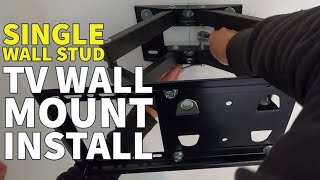 How to install a TV wall mount into one timber stud [upl. by Acissj70]