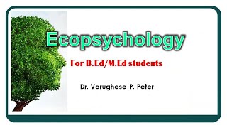 ECOPSYCHOLOGY [upl. by Anetta]