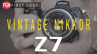 Nikon Z7  60 year old lens Trying the FTZ Mount adapter [upl. by Eiwoh504]