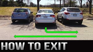 How to Exit a Parking Spot  90 Degrees and Parallel [upl. by Dlarej]