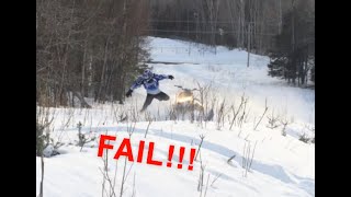 Snowmobile fail compilation [upl. by Renault]