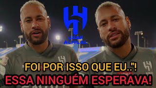 OLHA O QUE NEYMAR FALOU HOJE APÓS TREINO INTENSIVO NO AL HILAL [upl. by Zarah]