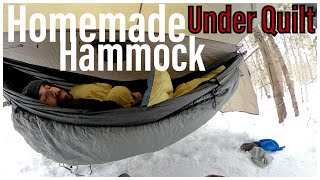 Homemade Underquilt amp Winter Hammock Setup [upl. by Aissila]