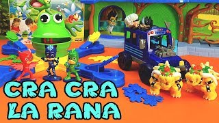 CRA CRA LA RANA SFIDA  I BUONI CONTRO I CATTIVI  Pj Masks  Paw patrol  giocattoli per bambini [upl. by Gnok867]