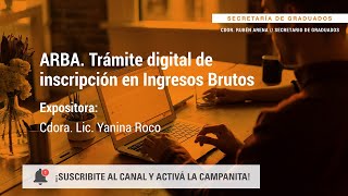 ARBA Trámite digital de Inscripción en Ingresos Brutos  UBA [upl. by Lanfri]