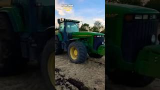 250 Hp John Deere 8400 dragging a CLAYDON seeder amp the 81L engine sound is GOLD 【1164 Nm】 shorts [upl. by Goebel494]