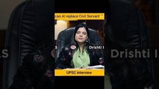 Can AI replace civil servants mockinterview upsc saloni khanna shorts ai [upl. by Bannister]