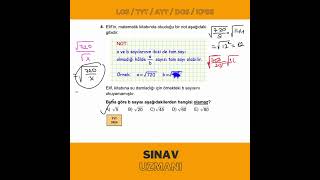2024 TYT Matematik Köklü Sayılar Çıkmış Soru Çözümü 💯 [upl. by Ninon596]