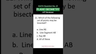 LET Online Review No 21  Plane Geometry mathmajor geometry mathtrainer maths exam [upl. by Yarod]