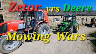 Zetor VS Deere amp Leyland  Vicon VS Krone amp Khun Mowers [upl. by Sauls378]