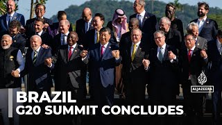 G20 summit concludes in brazil Little consensus on a position to war in Ukraine [upl. by Eusadnilem]