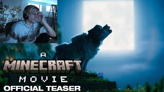 xQcs Reaction after watching Minecraft Movie Teaser [upl. by Rasecoiluj]