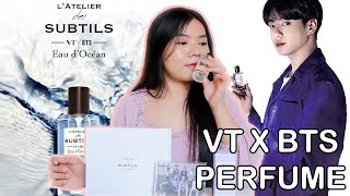 VT X BTS LATELIER des SUBTILS quotEau dOcéanquot JUNGKOOK PERFUME UNBOXING [upl. by Omolhs477]