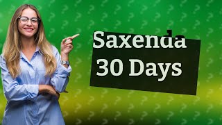 What happens to Saxenda after 30 days [upl. by Bazar]