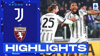 JuventusTorino 42  Juve win dramatic derby goalfest  Goals amp Highlights  Serie A 202223 [upl. by Henricks]