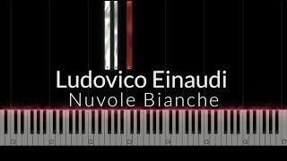 Ludovico Einaudi  Nuvole Bianche Piano Tutorial [upl. by Odradlig]