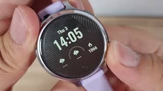 Garmin Lily 2 Active  Menu and interactions [upl. by Derry]