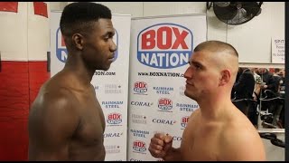 SMILIN KILLER  LERRONE RICHARDS v ATILLA TIBOR NAGY  OFFICIAL WEIGHIN VIDEO amp HEAD TO HEAD [upl. by Macario]