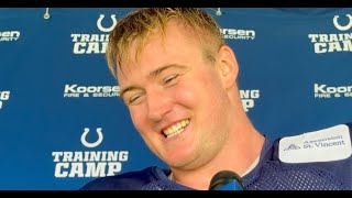 Indianapolis Colts  Bernhard Raimann with high praise for Laiatu Latu amp rest of the defensive line [upl. by Dao]