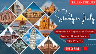 Study in Italy  StepbyStep Guide  Complete Process  202425 Intake studyinitaly studyabroad [upl. by Nibla]