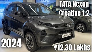 Mid Variant ✅  Tata Nexon Creative 12 Revotron Petrol DCT 2024  Hariom Sharma [upl. by Gemmell]