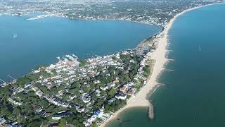 BRITISH AERIAL VIEWS SANDBANKS Poole Dorset UK [upl. by Prady638]