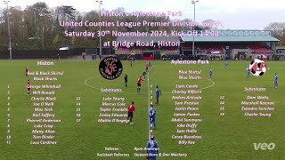 Histon v Aylestone Park UCL  30112024 [upl. by Cobb903]