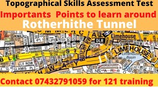 Topographical Skills Assessment Test 2021  Important points to learn around Rotherhithe Tunneltfl [upl. by Padraic]