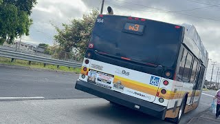 Honolulu Bus 164 Route W3 [upl. by Wadell624]