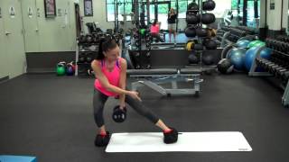 Lateral Lunge using Slide Board or Valslide [upl. by Coshow519]