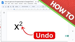 Supersubscript in Google Sheets [upl. by Arty]