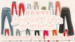 BERRY AVENUE CODES CLOTHES amp BLOXBURG CODES ROLEPLAY CUTE 3D LAYERED PANTS PT1 roblox roleplay [upl. by Lynnet]