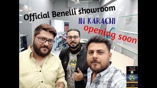 official benelli showroom in karachi  opening soon  Ali imran travel vlogs [upl. by Rainah]