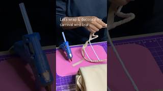 An almost stepbystep tutorial on “how to wrap a wire bra” CarnivalWireBra FashionDIY [upl. by Zaragoza]