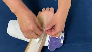 How to apply Hypafix tape for oedema management [upl. by Rukna]