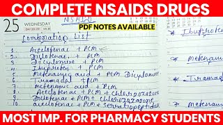 non steroidal anti inflammatory drug pharmacology 💊💊💉 NSAID Nursing  Pharmacy MEDICAREHELPER [upl. by Meldon805]