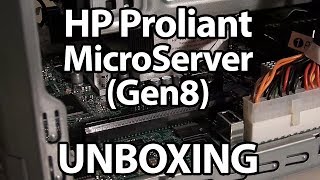 HP Proliant MicroServer Gen8 UnboxingUncasing [upl. by Enale]