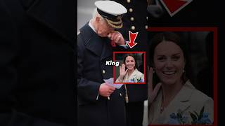 King Charles Holds Back Tears While Kate Makes Rare Royal Appearance At Memorial Service shorts [upl. by Timmy]