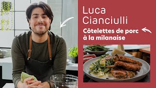 Les côtelettes de porc à la milanaise de Luca Cianciulli  5 chefs dans ma cuisine [upl. by Lyon]