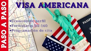 VISA AMERICANA paso a paso 🇺🇸 Como llenar el formulario DS160 y crear tu perfil ✈️ [upl. by Claudie]