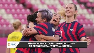 Megan Rapinoe Carli Lloyd lead USWNT to bronze medal at Tokyo Olympics [upl. by Jangro]