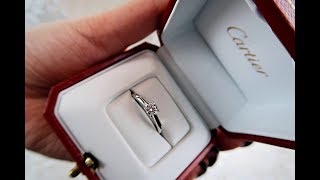 Cartier Unboxing  1895 Solitaire Ring Diamond [upl. by Seumas]