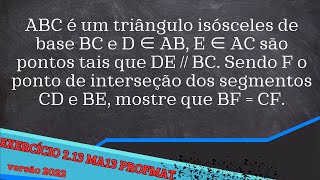 MA13 Cap2 exercício 213 versão 2022 mestrado profmat [upl. by Junia409]