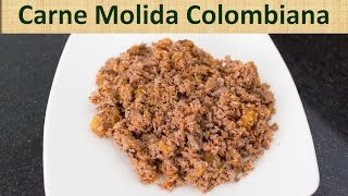 Carne Molida Colombiana Facil  Receta Como Hacer Carne Molida [upl. by Rainer]