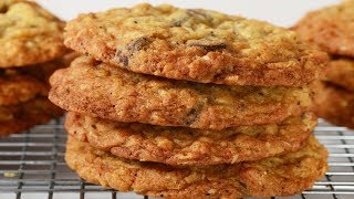 Crispy Oatmeal Cookies Classic Version  Joyofbakingcom [upl. by Adran]