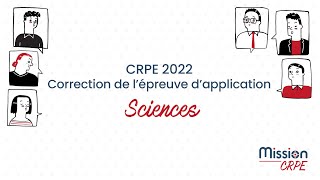 CRPE 2022  Correction de lépreuve dapplication  Sciences [upl. by Eseila]