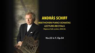 András Schiff  Sonata No22 in F Op54  Beethoven LectureRecitals [upl. by Anali]