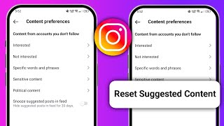 How to Fix Instagram Reset Algorithm Option Not Showing  Reset Instagram Algorithm [upl. by Nnorahs]