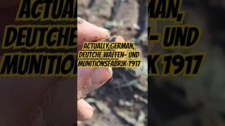 Very rare German cartridge case from World War I Stamp DM 1917 metaldetecting [upl. by Aihsein]