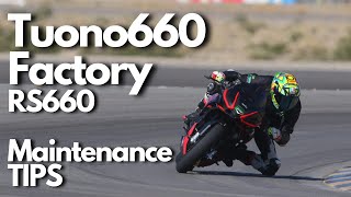 Aprilia Tuono 660 Factory RS660 Maintenance Tips USEFUL [upl. by Roe]